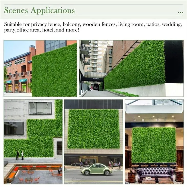 artificial boxwood wall